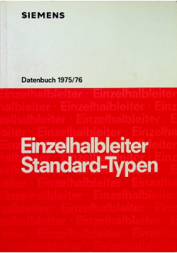 Siemens Einzelhalbleiter Standard - Typen