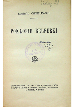 Pokłosie belferki 1914 r