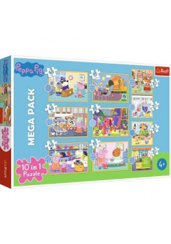 Puzzle 10w1 Poznaj Świnkę Peppę TREFL