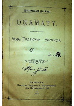 Gliński Dramaty 1893 r