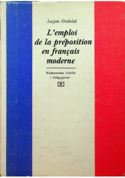 Lemploi de la preposition en francais moderne