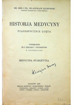 Historja medycyny 1930