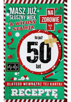Karnet Urodziny 50 JCX - 004