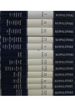 Słownik Kopaliński tom od I do XII