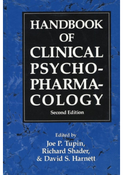 Handbook of Clinical Psychopharmacology