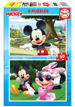 Puzzle 2x20 Myszka Miki i przyjaciele G3