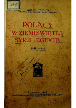Polacy z Ziemi Świętej Syrji i Egipcie 1930 r.