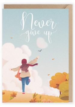 Kartka okolicznościowa Never Give up K107