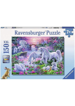 Puzzle 150 Jednorożec o zachodzie słońca
