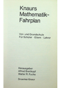 Knaurs mathematik fahrplan