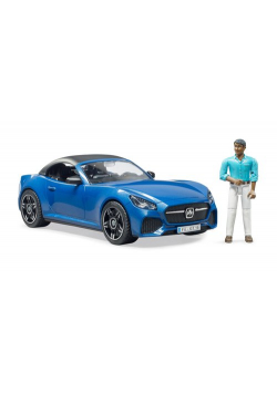 Bruder Auto Roadster niebieskie cabrio z figurką