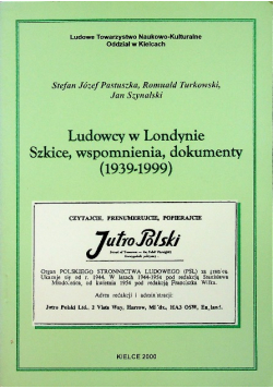 Ludowcy w Londynie szkice wspomnienia dokumenty