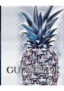 pineapple Hospitality stylish blank guest Book. designer sir Michael Huhn Edition