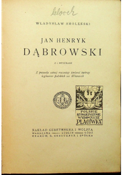 Jan Henryk Dąbrowski / Powstanie listopadowe około 1920 r