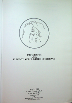 Proceedings of the eleventh world orchid conference
