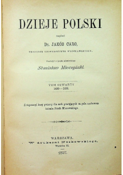 Dzieje Polski tom IV 1897 r.