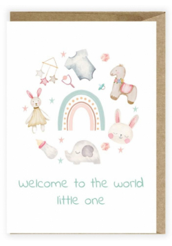 Kartka z okazji narodzin Hello little one K119