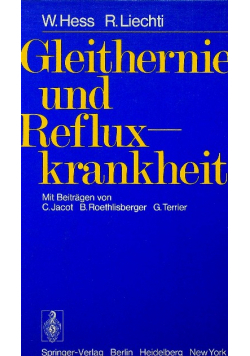 Gleithernie und  reflux krankheit