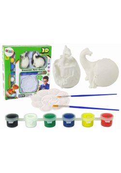Zestaw DIY do malowania świecące jajo dinozaura 3D
