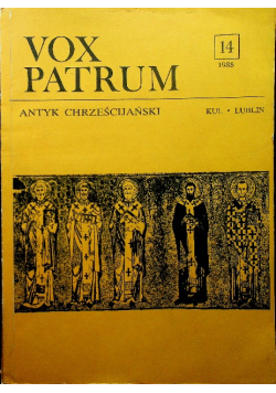 Vox Patrum Nr 14 Antyk Chrześcijański 14