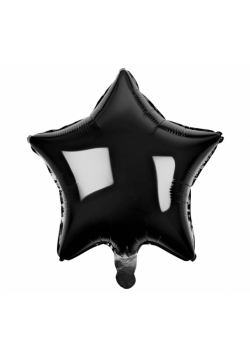 Balon foliowy Gwiazda czarna 48cm
