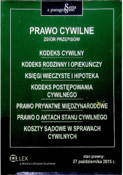 Prawo cywilne Zbiór przepisów
