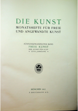Die Kunst 1912 r.