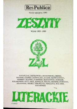 Zeszyty Literackie Numer specjalny 1990