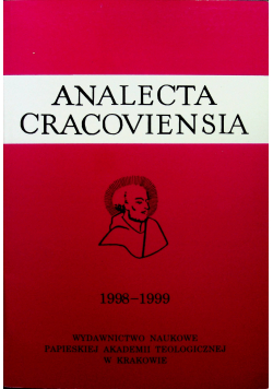 Analecta Cracoviensia 1998 1999
