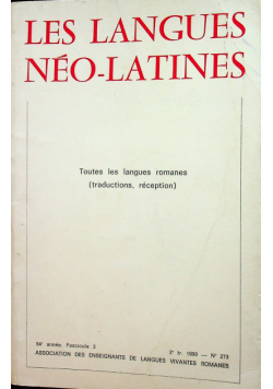 Les langues neo latines