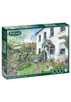 Puzzle 1000 Falcon Dom z ogrodem G3