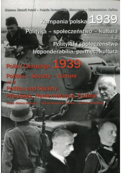 Kampania polska 1939 Polityka społeczeństwo kultura Tom 2