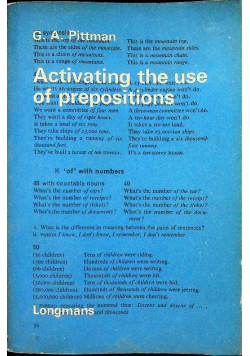 Activating the use of prepositions