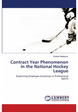Contract Year Phenomenon in the National Hockey League
