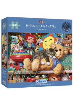 Puzzle 1000 Drzemka na pluszowym misiu G3