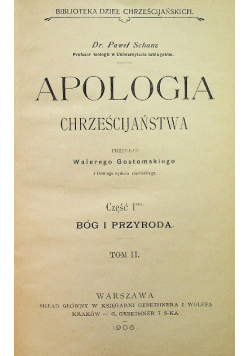 Apologia chrześcijaństwa 1905 r.