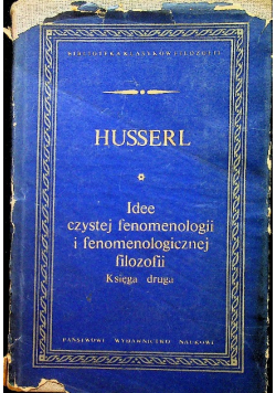 Idee czystej fenomenologii i fenomenologicznej