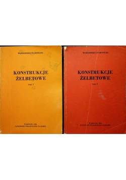 Konstrukcje żelbetowe tom 1 i 2