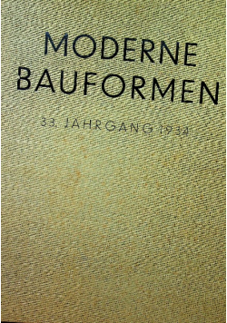 Moderne bauformen monatshefte fur architektur
