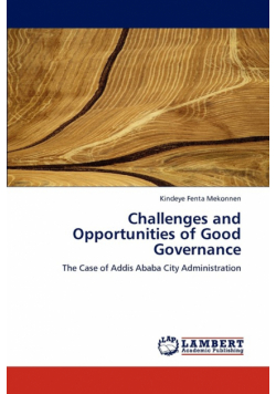 Challenges and Opportunities of Good Governance