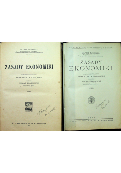Zasady ekonomiki Tom 1 i 2 około 1928r