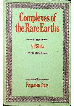 Complexes of the Rare Earths