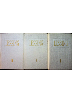 Lessing Dzieła wybrane tom 1 do 3