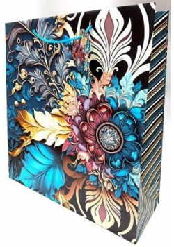 Torebka ozdobna matowa 35x37x12cm vintage GB23159