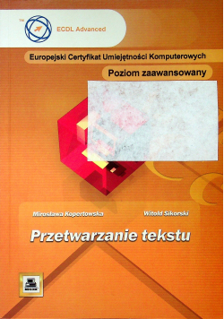 ECUK Przetwarzanie tekstu Poziom zaawansowany