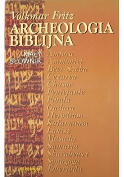 Archeologia biblijna Mały słownik