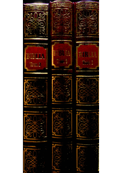 Biblia tom 1 do 3 tomy Reprint z 1599 r.