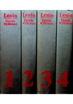 Lenin Dzieła wybrane Tom 1 do 4