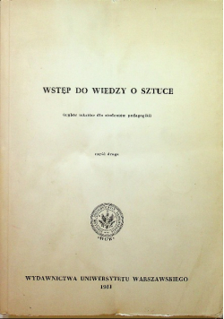 Wstęp do wiedzy o sztuce