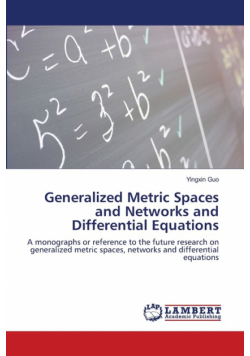 Generalized Metric Spaces and Networks and Differential Equations